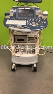 GE Voluson E8 Expert Flat Screen Ultrasound Scanner *S/N D05429* **Mfd 01/2009 ** Software Version 9.0.7.2646 with 4 x Transducers / Probes (IC5-9-D Ref 5194434 *Mfd 03/2009* / RAB2-5-D *Mfd 2007* / ML6-15-D Ref 5199103 *Mfd 04/2012* and AB2-7-D), Sony UP - 3