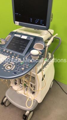 GE Voluson E8 Expert Flat Screen Ultrasound Scanner *S/N D05429* **Mfd 01/2009 ** Software Version 9.0.7.2646 with 4 x Transducers / Probes (IC5-9-D Ref 5194434 *Mfd 03/2009* / RAB2-5-D *Mfd 2007* / ML6-15-D Ref 5199103 *Mfd 04/2012* and AB2-7-D), Sony UP - 5