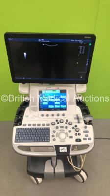 GE Logiq E9 XDclear 2.0 Flat Screen Ultrasound Scanner Ref 5205000-9 *S/N 200188US6* **Mfd 2015** Software Version R6 Software Revision 1.5 with 1 x Transducer / Probe (C1-5-D Ref 5261135 *Mfd 08/2011*) (Powers Up - Missing Dial - See Pictures) ***IR693** - 2