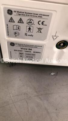 GE Vivid S6 Flat Screen Ultrasound Scanner Ref H45031EB *S/N 0878VS6* **Mfd 09/2009** Application Software Version 10.3.1 Build 115 System Software Version 3.0.16 with Sony UP-D897 Digital Graphic Printer (Powers Up - Marks and Scuffs on Machine) ***IR691 - 10