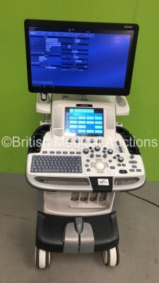 GE Logiq E9 XDclear 2.0 Flat Screen Ultrasound Scanner Ref 5205000-9 *S/N 201793US6* **Mfd 2016** Software Version R6 Software Revision 1.11 (Powers Up - Small Scuffs to Machine - See Pictures) ***IR695*** - 10