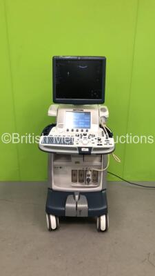 GE Logiq E9 Flat Screen Ultrasound Scanner *Mfd - Feb 2014* Software Version - R4 Software Revision - 3.1 with 1 x C1-5-D Ultrasound Transducer / Probe *Mfd - 01/2014* (Powers Up) *15172US7* **IR689**