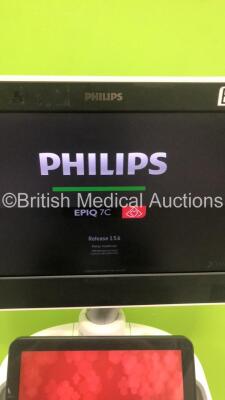 Philips Epiq 7C Flat Screen Ultrasound Scanner **Mfd 12/2013**  Ref 989605386721 SWC HW A.0 Software Version 1.5.6.850 (Powers Up) ***IR709*** - 4