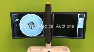 Siemens Arcadis Varic C-Arm with Dual Flat Screen Image Intensifier *Mfd - 2013*, Footswitch, Key and Exposure Hand Trigger (Powers Up and Exposure Taken) *16022* - 2