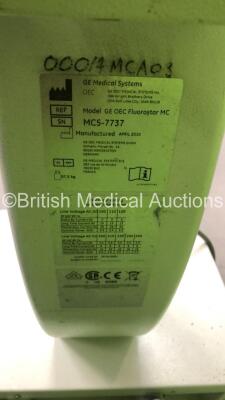 GE Fluorostar C-Arm *Mfd - April 2010* with Dual Flat Screen Image Intensifier, Key, Footswitch and Exposure Hand Trigger (Powers Up and Exposure Taken) *79-S4584* - 13