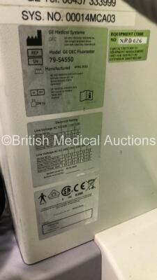 GE Fluorostar C-Arm *Mfd - April 2010* with Dual Flat Screen Image Intensifier, Key, Footswitch and Exposure Hand Trigger (Powers Up and Exposure Taken) *79-S4550* - 12