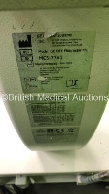 GE Fluorostar C-Arm *Mfd - April 2010* with Dual Flat Screen Image Intensifier, Key, Footswitch and Exposure Hand Trigger (Powers Up and Exposure Taken) *79-S4550* - 13
