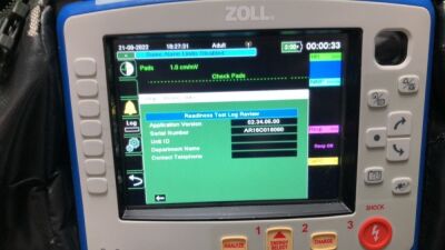 Zoll X Series Monitor/Defibrillator Including ECG, SPO2, NIBP, CO2 and Printer Options with 1 x Sure Power II Battery, 1 x NIBP Cuff and Hose, 1 x 4 Lead ECG Lead, 1 x 6 Lead ECG Lead, 1 x Paddle Lead and 1 x SPO2 Finger Sensor in Carry Bag (Powers Up and - 3