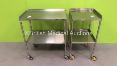 2 x Metal Trolleys