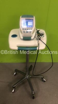 Verathon BVI 9400 Bladder Scanner with 1 x Battery and 1 x Attachment on Stand (Powers Up with Cracked Casing and Damaged Probe-See Photos)