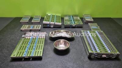 Large Quantity of Various Size Surgical Instrument Trays