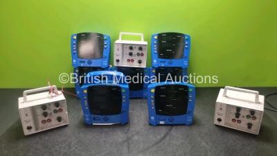 Mixed Lot Including x GE Carescape V100 Dinamap Monitor, 1 x GE Carescape Procare 400 Monitor and 3 x Bedside External Pulse Generators *SN 2019194001 / SH613490133S / SA613430351 / SH61330356SA / SH613490131SA*