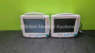 2 x Datex-Ohmeda S/5 FM Patient Monitors (1 x Powers Up, 1 x No Power, Both Damaged See Photos)