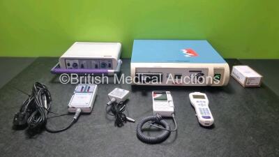 Mixed Lot Including 1 x Neurosign 100 with Pre Pod Amplifier Pod and Stimulator Probe pod , 1 x smith & Nephew Dyonics 300XL Xenon Light Source, 1 x Otoport OAE System and 1 x Huntleigh SR3 Sonicaid