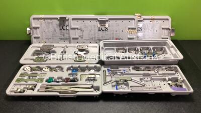 3 x DePuy LCS Total Knee Systems in Trays (Incomplete)