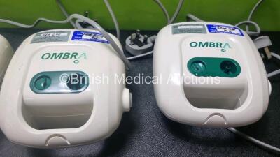 Mixed Lot Including 5 x Omron Nebulizers (All Power Up) 4 x Resmed Autoset S9 CPAP Units with 3 x AC Power Supplies (All Power Up) - 4