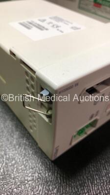 GE Datex Ohmeda Compact Anaesthesia Monitor *Mfd 02/2010* with 1 x GE E-PRESTN Multiparameter Module with SPO2, T1 T2, P1 P2, ECG and NIBP Options *Mfd - 03/20108 (Damaged Clip - See Photo) and 1 x GE E-CAiO Gas Module with D-fend Water Trap *Mfd - 02/201 - 6