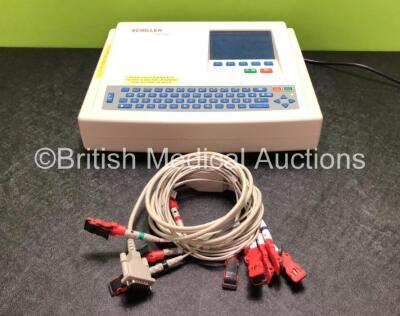 Schiller AT-102 ECG Machine with 1 x 10 Lead ECG Lead (Powers Up)