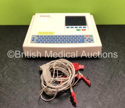 Schiller AT-102 ECG Machine with 1 x 10 Lead ECG Lead (Powers Up)