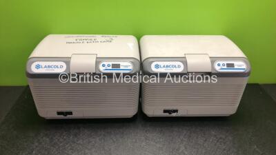 2 x Labcold Ref RPDF0012E Vaccine and Sample Carrier Fridges (Both No Power) **16289**