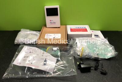 4 x Oxford Optronix Flo-Ox Oxygen Monitor with Accessories Including Flow Generator, User Manual, Hose, Power Supply and 1 x Circuit Sets (All Power Up - In Excellent Condition) *1 in Photo, 4 in Total* **Stock Photo**