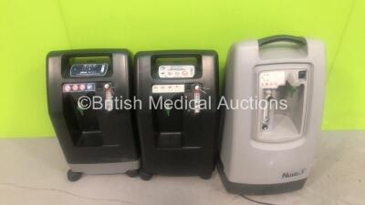 Job Lot of Oxygen Concentrators Including 3 x DeVilbiss 5 Litre, 1 x DeVilbiss 10 Litre and 2 x Nidek Nuvo 8