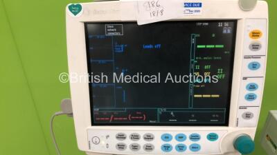 Job Lot Including 1 x Welch Allyn 767 Transformer with Attachments, 1 x Welch Allyn 420 Series Patient Monitor on Stand, 1 x Datex Ohmeda S/5 FM Monitor on Stand with E-PSM-00 Module and Various Leads and 1 x GE Pro 400 Patient Monitor on Stand (All Power - 4