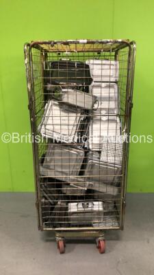 Cage of Surgical Instrument Trays and Lids (Cage Not Included)