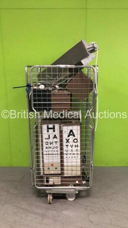 Cage of 10 x Ophthalmic Vision Test Boxes (Cage Not Included)