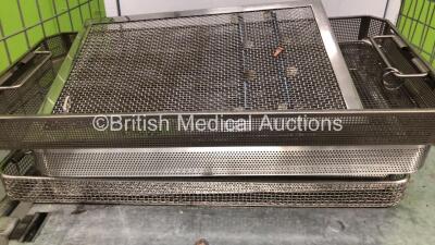 Mixed Lot Including 1 x Bristol Maid Cabinet (No Key) and 4 x Metal Surgical Instrument Trays - 3