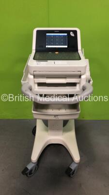 Philips PageWriter TC30 ECG Machine on Stand with 10 Lead ECG Leads (Powers Up)