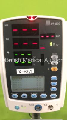 Job Lot Including 1 x Welch Allyn 53N00 Patient Monitor on Stand (Powers Up) 1 x Mindray VS-800 Patient Monitor on Stand (Powers Up with Damaged Light-See Photo) 1 x GE V100 Dinamap Patient Monitor on Stand (Powers Up) and 1 x Edan iN3 Monitor (Powers Up) - 2