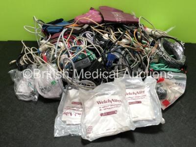 Large Quantity of Patient Monitoring Cables, Power Cables and BP Cuffs