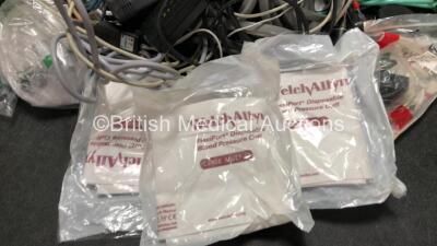 Large Quantity of Patient Monitoring Cables, Power Cables and BP Cuffs - 2