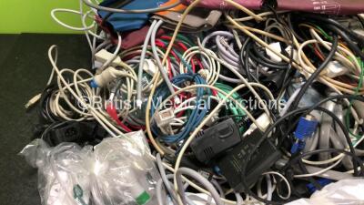 Large Quantity of Patient Monitoring Cables, Power Cables and BP Cuffs - 3