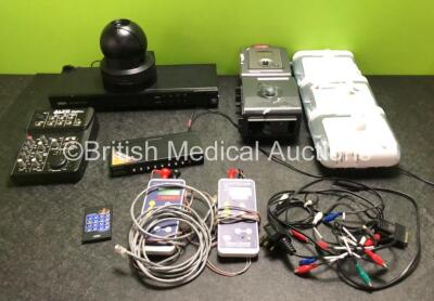 Mixed Lot Including 3 x Respironics DreamStation Humidifiers, 1 x Philips Respironics REMstar Auto A-Flex CPAP with 1 x Power Supply, 1 x Respironics System One Humidifier, 2 x Fisher & Paykel Innervator 242 Nerve Stimulators, 1 x Alto ZMX52 Audio Mixer, 