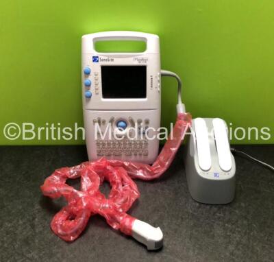 Sonosite SonoHeart Elite Portable Ultrasound Scanner *Mfd - 12/2002* (No Power) with 1 x C15e CW MCX Transducer / Probe, Battery Charger (Powers Up) and 2 x Batteries