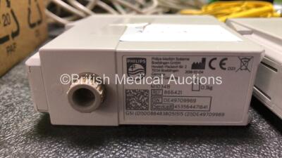 Job Lot Including Various Patient Monitoring Cables and Hoses, 2 x AMC Diathermy / Electrosurgery Cables, 1 x Philips EC10 IntelliBridge Module and 1 x Philips BIS-II Bispectral Index Module - 10