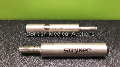 2 x Stryker 5400-015-000 Core Micro Drill Handpieces