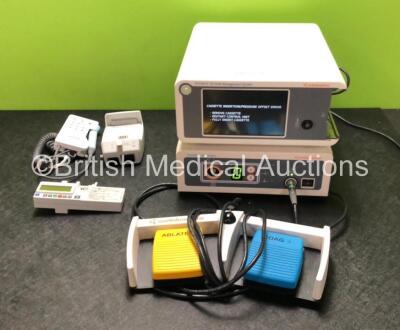 Mixed Lot Including 1 x Smith & Nephew Dyonics 25 Fluid Management System (Powers Up with Error) 1 x Smith & Nephew Dyonics RF System with Footswitch (Powers Up) 1 x CME Medical T34 Ambulatory Syringe Pump (Missing Battery Cover -See pHOTOS) 1 x Huntleigh