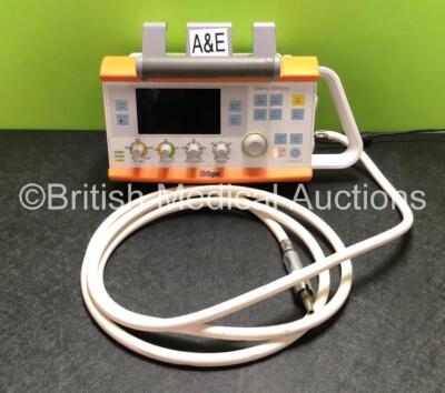 Drager Oxylog 3000 Plus Transport Ventilator Software Version 01.07 with 1 x AC Power Supply and Hose (Powers Up) *SN ASBJ-0058*