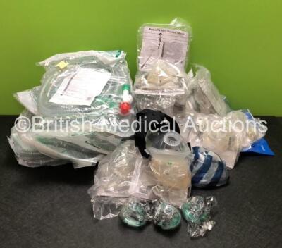 Job Lot of Medical Consumables Including Hoses and Masks *Some Expired*