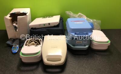 Mixed Lot Including 1 x Sino Medical SN-1800V Infusion Pump *Mfd 2020* (Unused in Box) 3 x Digital BP Monitors, 1 x Microstim Supramaximal Stimulator, 1 x ProPulse Next Generation Ear Care Unit, Large Quantity of Ramblegard Protection Covers, 6 x Nebulize - 9