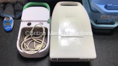 Mixed Lot Including 1 x Sino Medical SN-1800V Infusion Pump *Mfd 2020* (Unused in Box) 3 x Digital BP Monitors, 1 x Microstim Supramaximal Stimulator, 1 x ProPulse Next Generation Ear Care Unit, Large Quantity of Ramblegard Protection Covers, 6 x Nebulize - 10