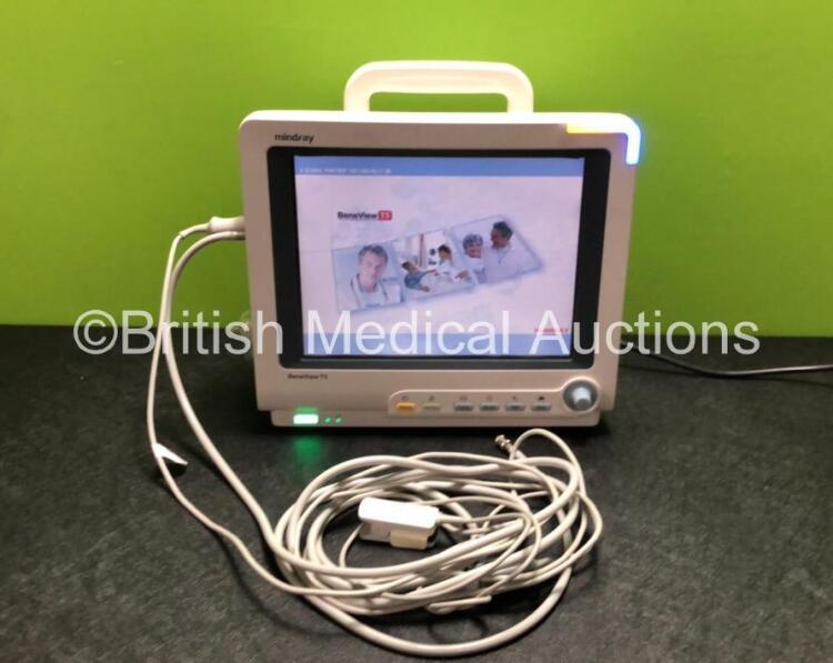 Job Lot Including 1 x Mindray BeneView T5 Patient Monitor with Printer Options, 1 x Mindray BeneView Multiparameter Patient Module Including ECG, SpO2, T1, T2 and NIBP Options and 1 x Mindray AG Gas Module with Water Trap (All Power Up)