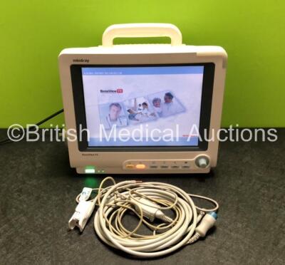 Job Lot Including 1 x Mindray BeneView T5 Patient Monitor with Printer Options, 1 x Mindray BeneView Multiparameter Patient Module Including ECG, SpO2, T1, T2 and NIBP Options and 1 x Mindray AG Gas Module with Water Trap (All Power Up)