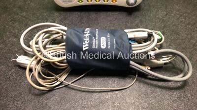 GE Dash 4000 Patient Monitor with ECG, Sp02, Temp, BP1, BP2, NBP and CO2 Options with 1 x GE CapnoFlex CO2 Module (Powers Up) - 3