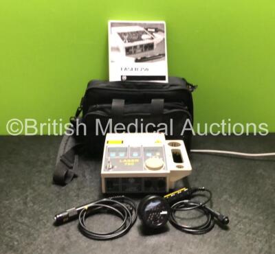 Electro-Medical Supplies Laser 750 Therapy Unit with 2 x Handpieces and Key in Carry Case