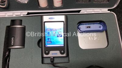 Job Lot Including 2 x Viasys Micro Loop Spirometers (Both Power Up) with 2 x Power Supplies, 2 x Docking Stations and Accessories in Cases and 2 x Micro Medical SmokeChek Spirometers in Cases - 7