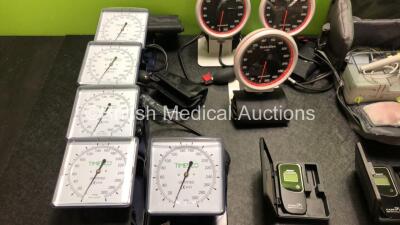 Mixed Lot Including 5 x Timesco Blood Pressure Meters with Cuffs, 3 x Welch Allyn Blood Pressure Meters with Cuffs, 2 x Smart CA20 Digital Alcohol Detectors and 1 x ProPulse Ear Care Unit with Power Supply and Accessories in Case - 3